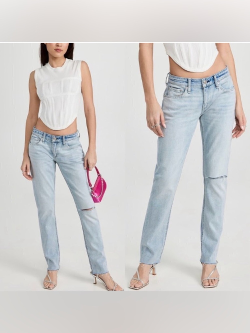 Rag & Bone Whitehaven Dre Low-Rise Slim Boyfriend Jeans Size 26